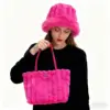 Rosso rosa - borsa + cappello