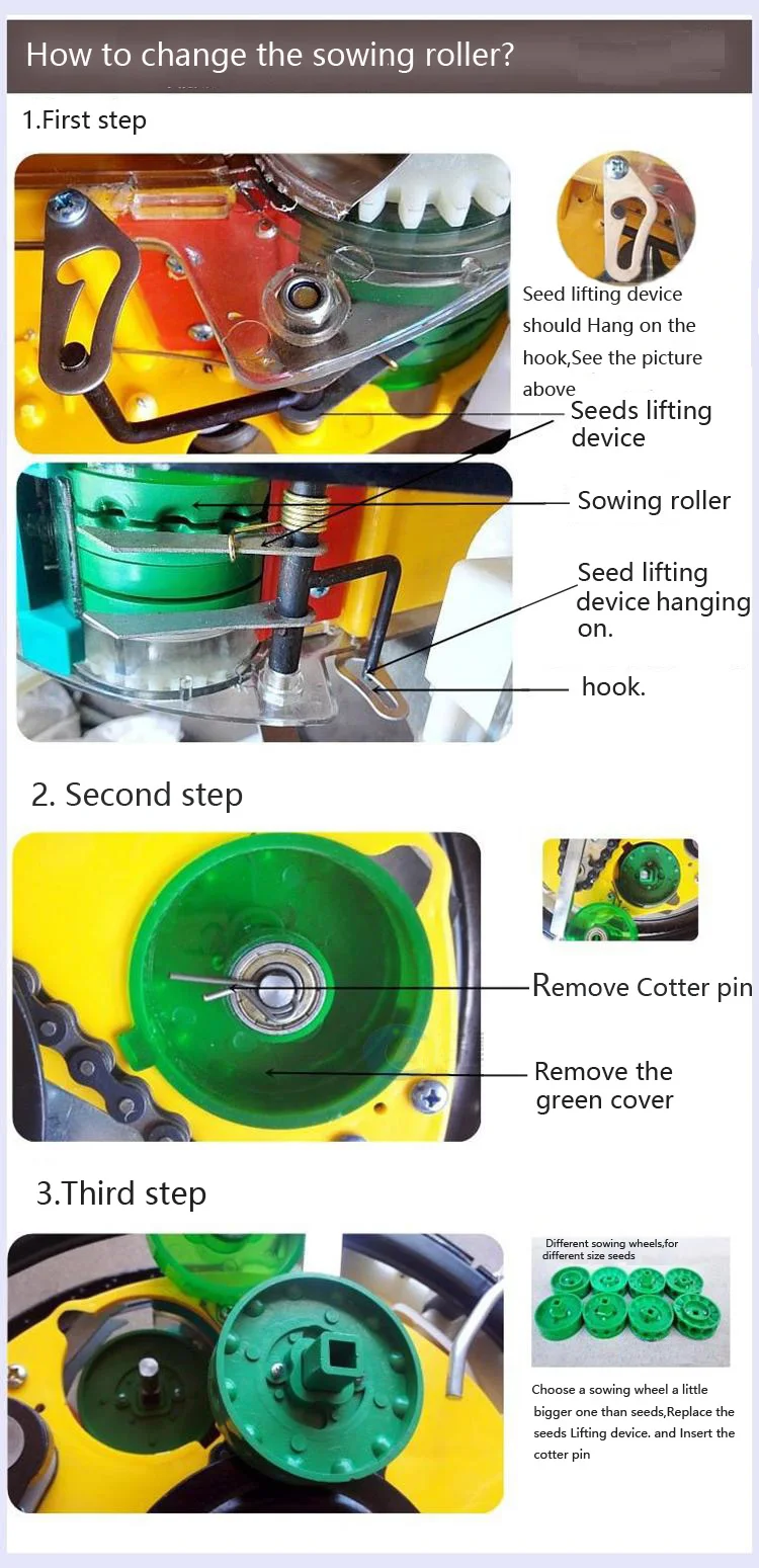 hand push seeder