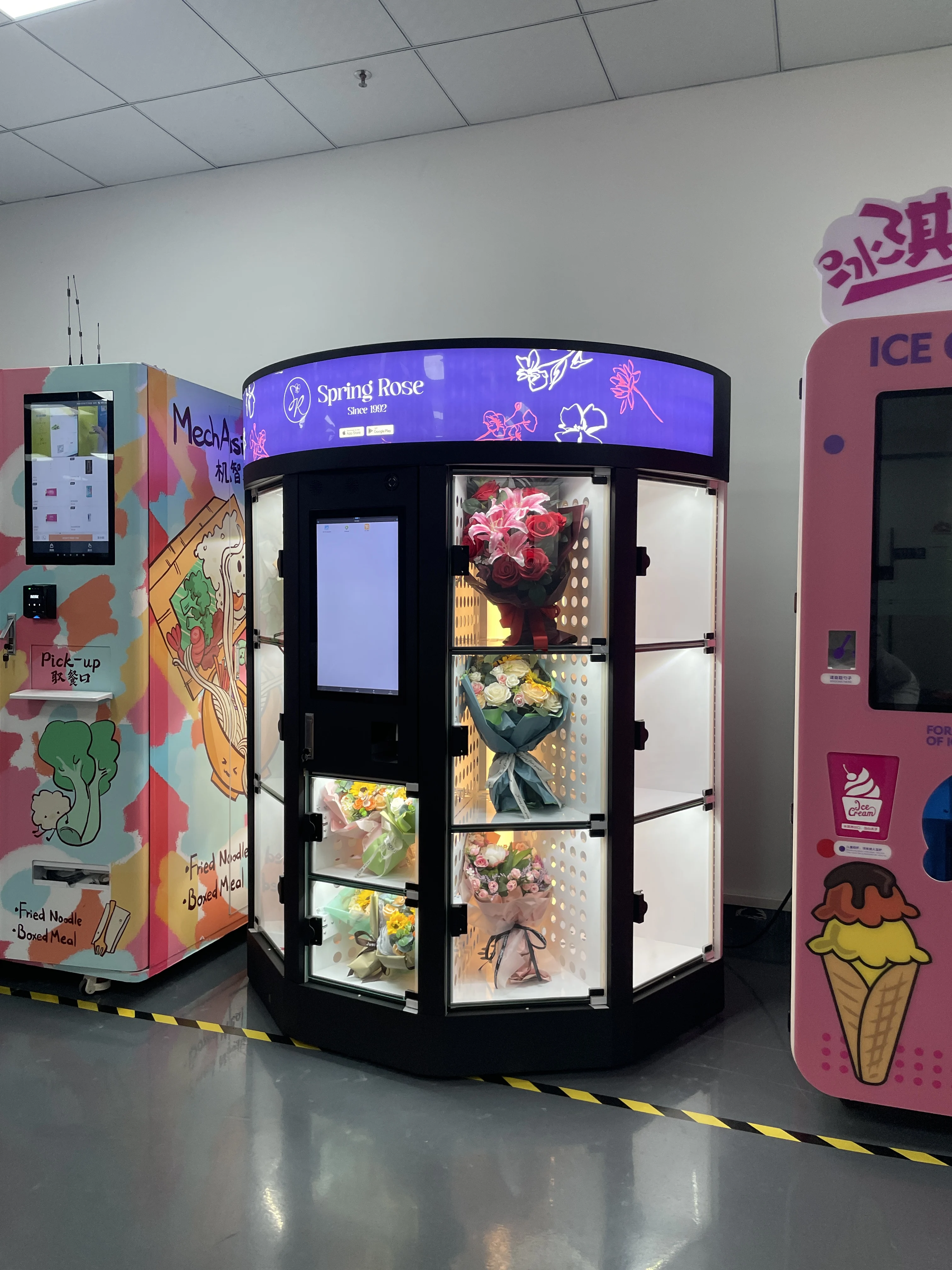 Haloo Vending Machine Supplier Custom Digital Beauty Vending Machine Fresh Smart Flower Automat Flower Vending Machine for Sale