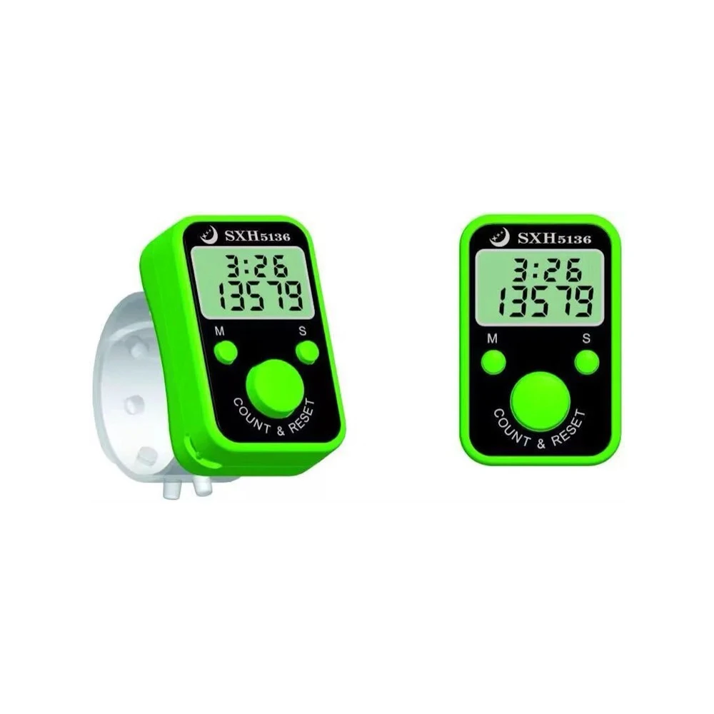 Adjustable Digital Tasbih Tally Counter Hand Finger Counter One Buttons LED Digital Counter