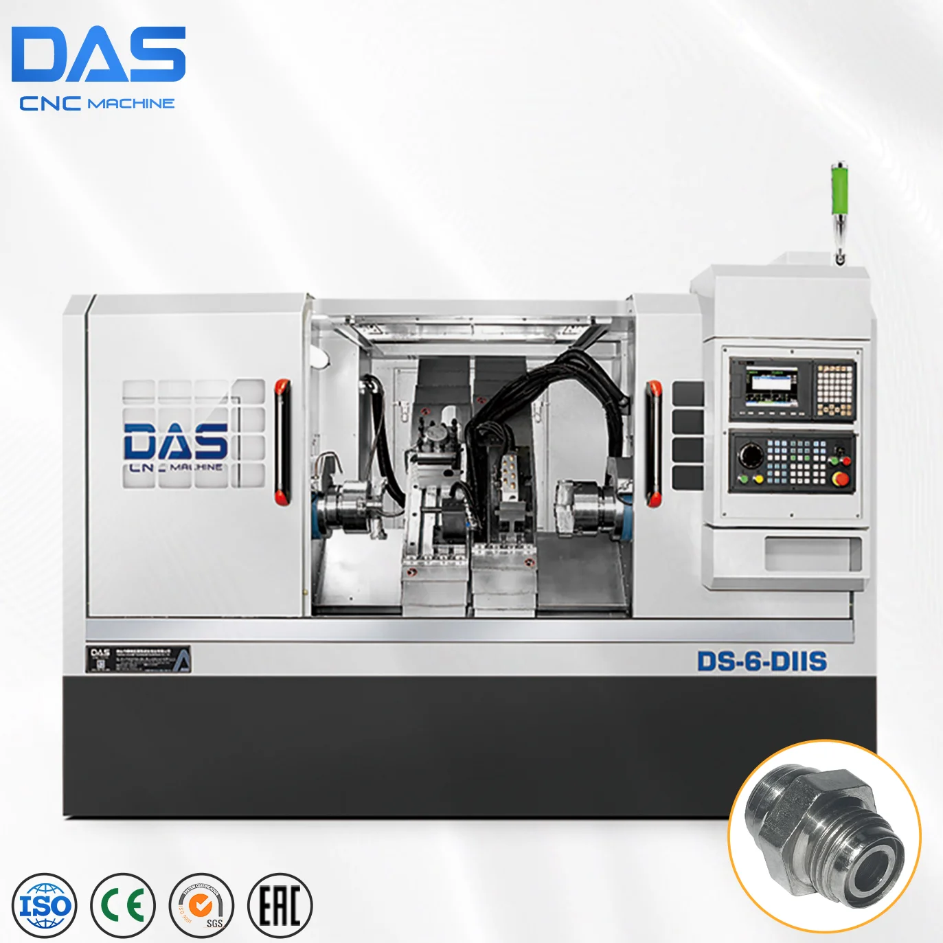 DS6-DIIS Power Turret CNC Turning Lathe Double Sided Milling Power Head  Disc and Brake CNC Machine
