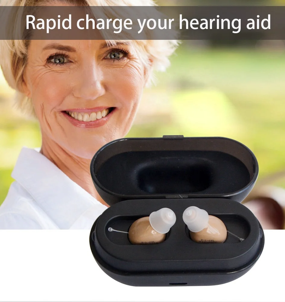 Mini Cic Digital Rechargeable Hearing Aid Sound Amplifier Invisible