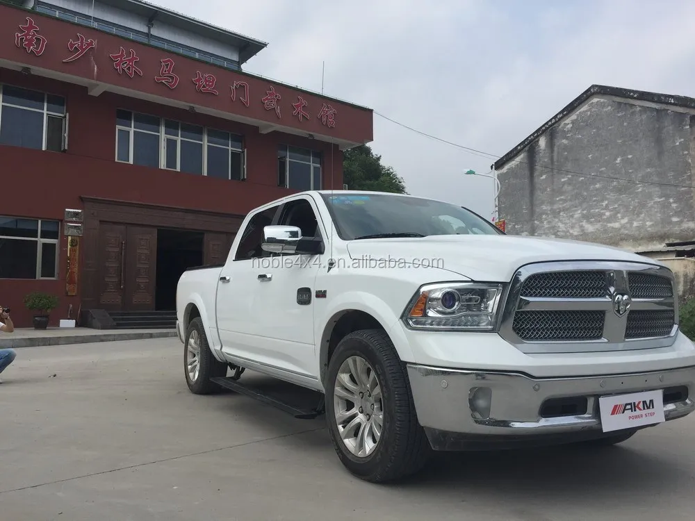 Blue or White LED Lights Electric Side Steps Running Board for Dodge RAM 1500 Accessories Retractable Door Foot Step details