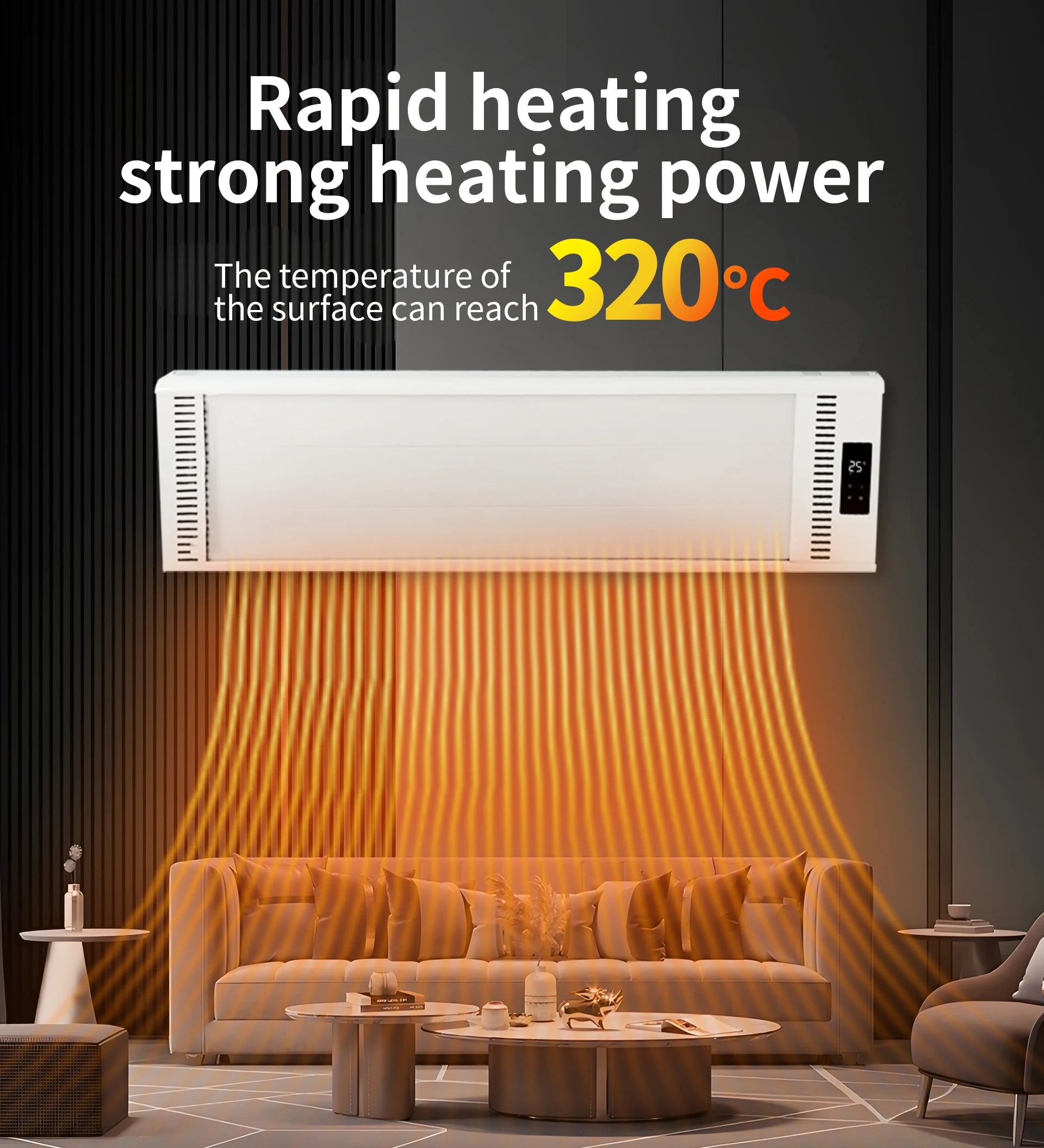 Radiant Heating Panel, 3000W, 4000W, Wall - detail 2