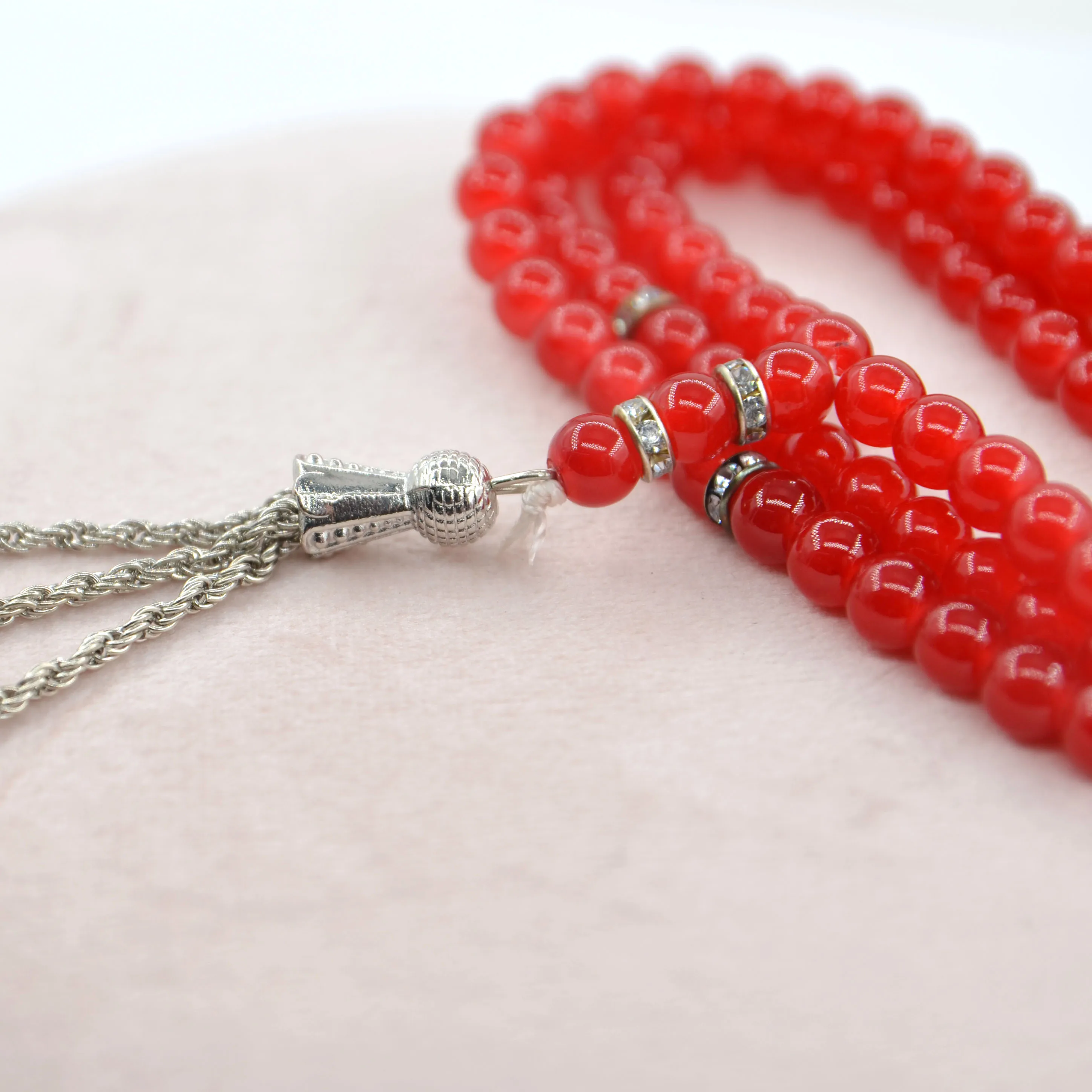 Religious Necklace Islamic Prayer Rosary Beads Necklace Tassel Pendant Necklace Rosary Bead