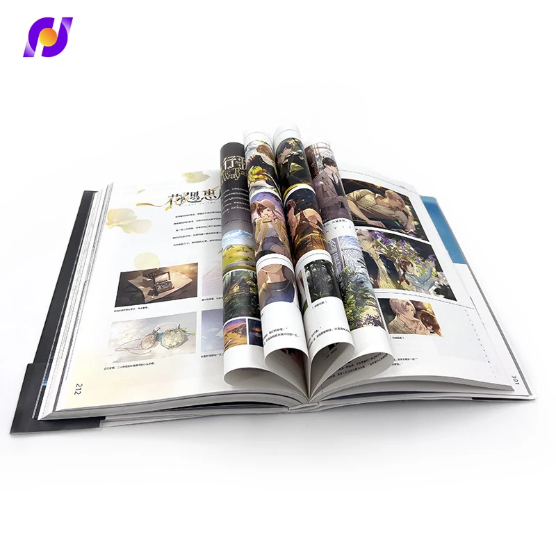 High Quality Customize Brochure Picture Instruction All Kinds of Hardcover Bind Manga Book Offest Printing With Belly Band supplier