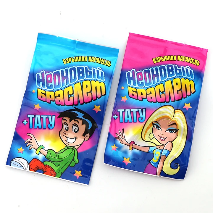 popping candy with wristband