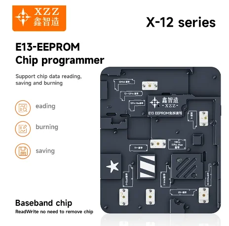 XZZ I4 I5 16 EEPROM Programmer FIX-E15 for iPhone X-15 16 PM Baseband EEPROM Chip Reading and Writing Repair Without Disassembly