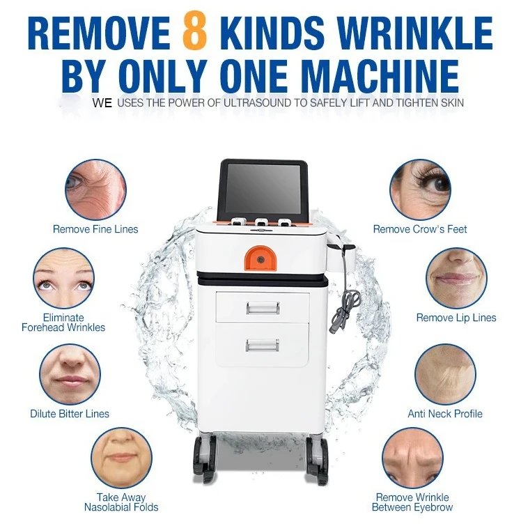 Portable Home 4D HIFU Machine Face Lift and Vaginal Tightening Wrinkle Remover Face Tightening Slim Device
