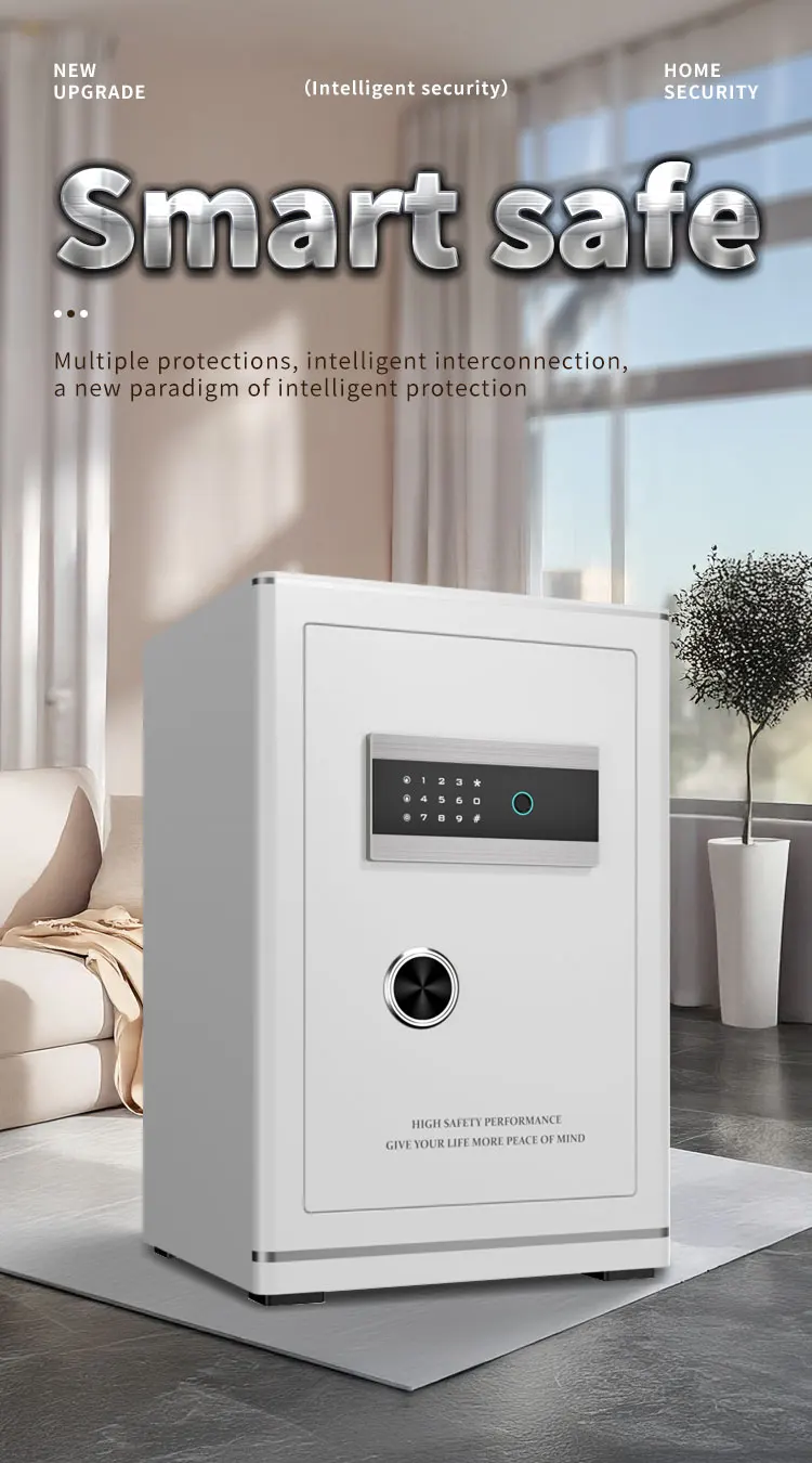 CEQSAFE Factory Wholesale Intelligent Fingerprint Lock Cabinet Face Recognition TUYA APP Safe Box for Home Use details