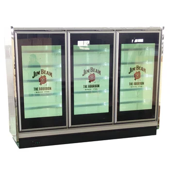 Video playback Commercial freezer advertising glass door transparent lcd door fridge cooler door Quality Factory