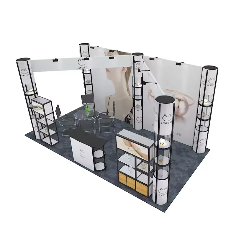 Tian Lang Expo Trade Show Display Stands Exhibition Booth Trade Show Booth Display Shelving 10x10 10x20