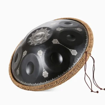 Manufacturer Supplier 22 Inches  D Kurd 9 10 Notes Handpan Drum  Musical Instrument Percussion Instrument With Hand Pan Bag