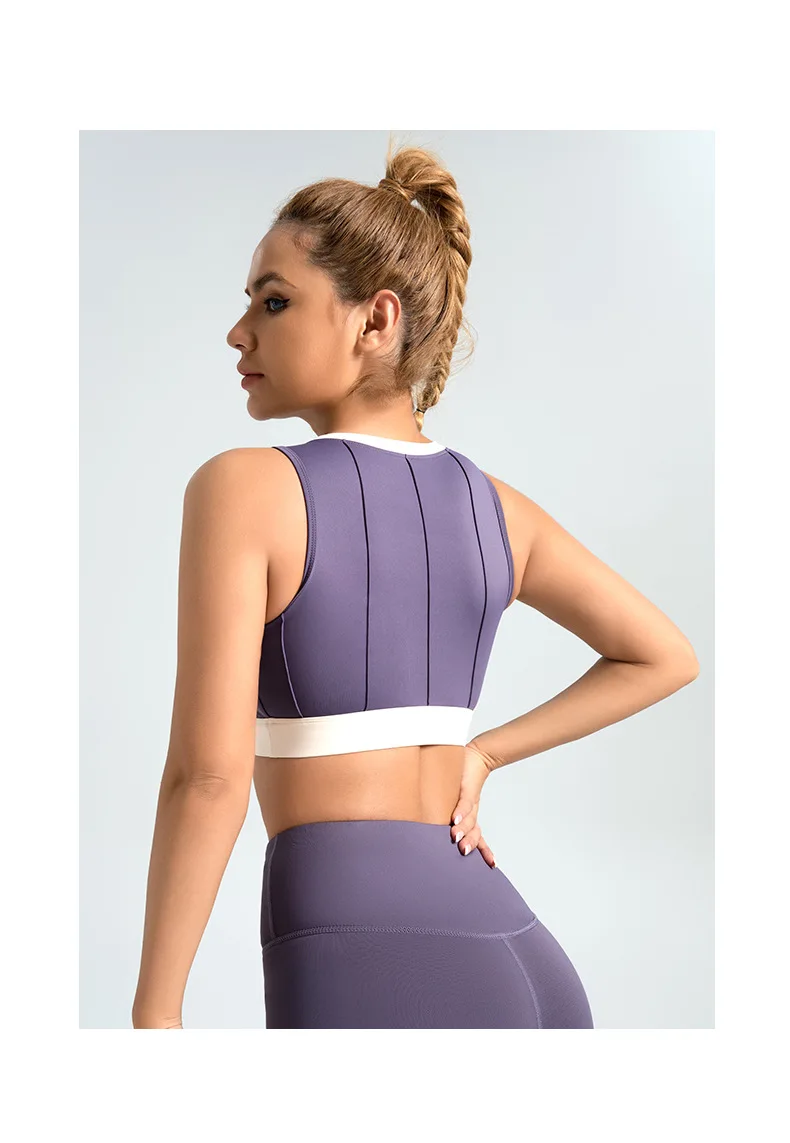 Woman Fitness Sport Veste Yoga Top Women Running Bra Gym Outdoor Quick Dry Tank Crop De Trend Summer New Backless High Yoga Vest supplier