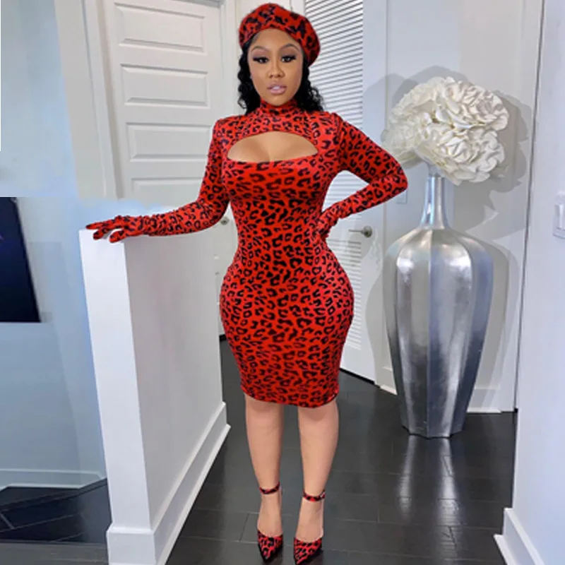 cheetah bodycon