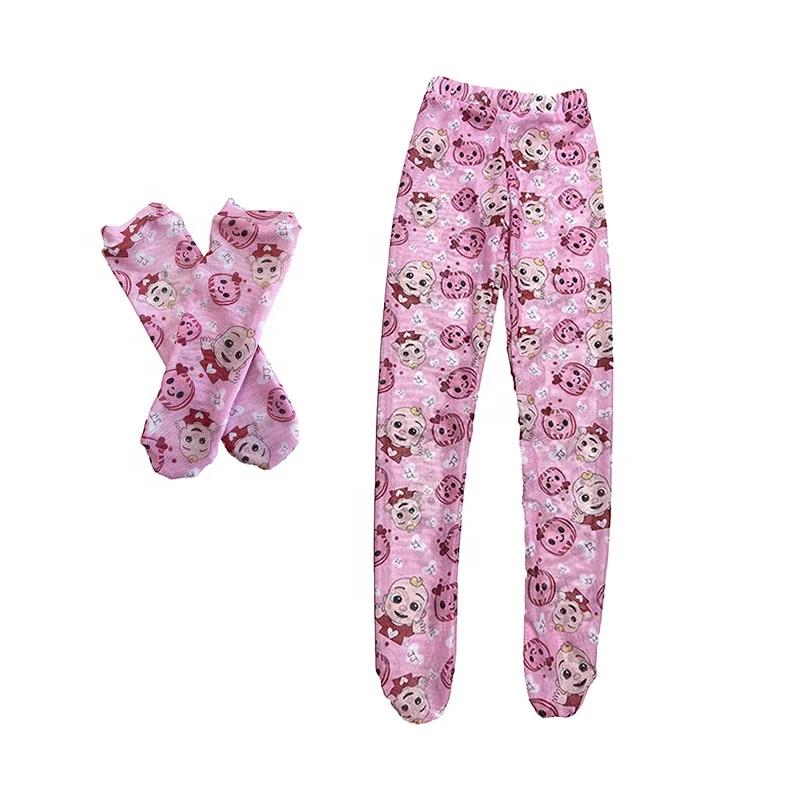 Fashion Baby Girl High Stretch Mesh Leggings Valentine Boutique Print Pants Fishnet Net Fishnet Tights Stocking