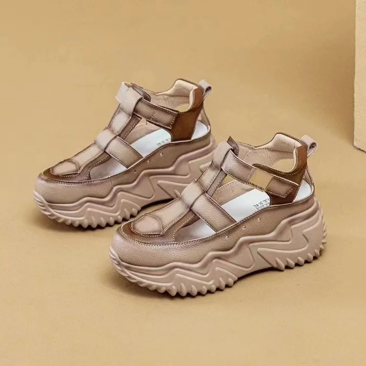 Best Buy Offer Stylish Wedge Sneakers for Women with Cross Straps, High Heels, and Breathable Comfort for Spring and Winter Seasons