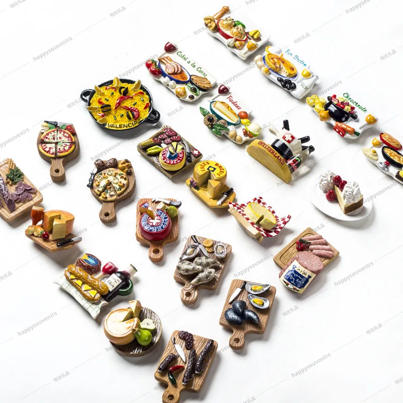 
Измельчитель из смолы под заказ, искусственная еда, 3D полимер, магнит на холодильник, имитация дерева, магниты на холодильник 