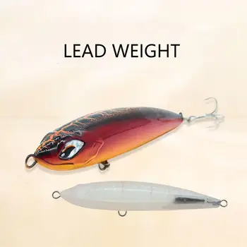 CHEERY Topwater Walk the Dog 220mm 126g Lead Weight Hard Bait ABS Pencil Lure Stickbait for Marlin Float Fishing River Lake – Popper – view 3