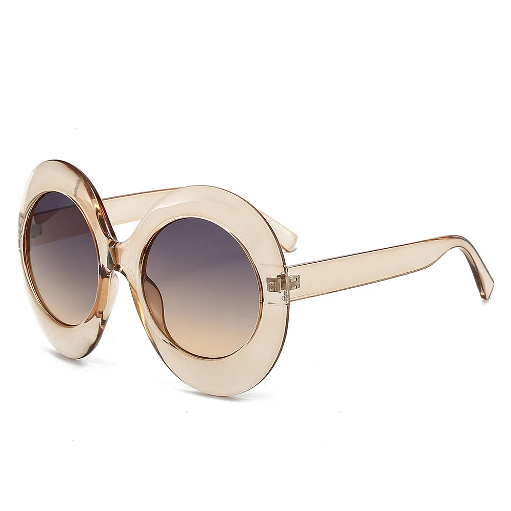Oversized Round Women Fashion Sunglasses  Luxury Brand Designer Thick Frame Sun Glasses aperçu 5