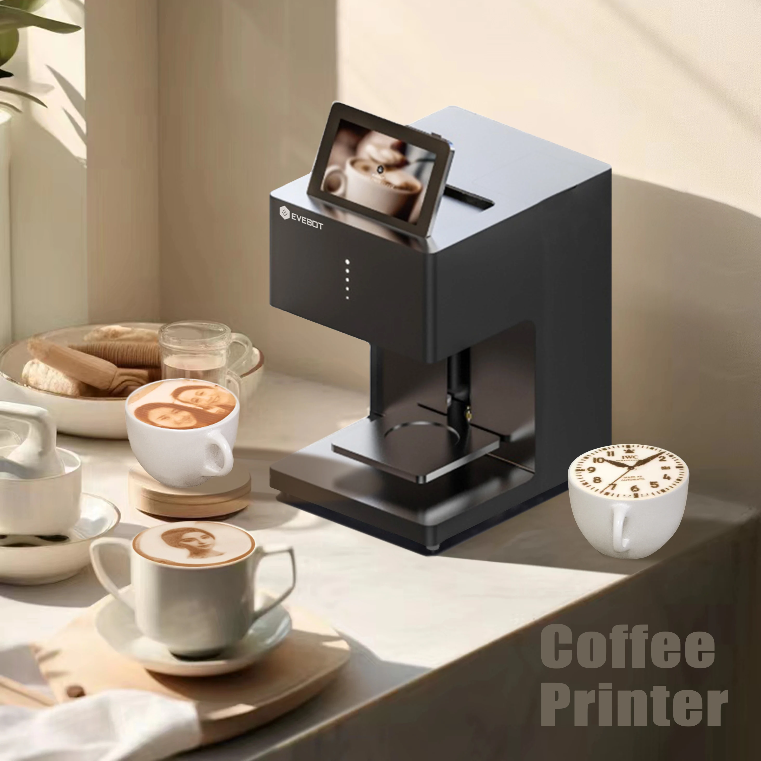 EVEBOT Eb-Pro Coffee Latte Art Machine 600dpi Printer