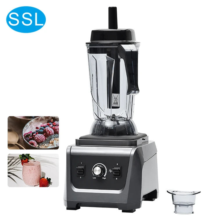 High Quality Commercial Machine Processor Stainless Steel 2 Litre Fruit Mixer/Blender/Industrial/Crusher Food Blender