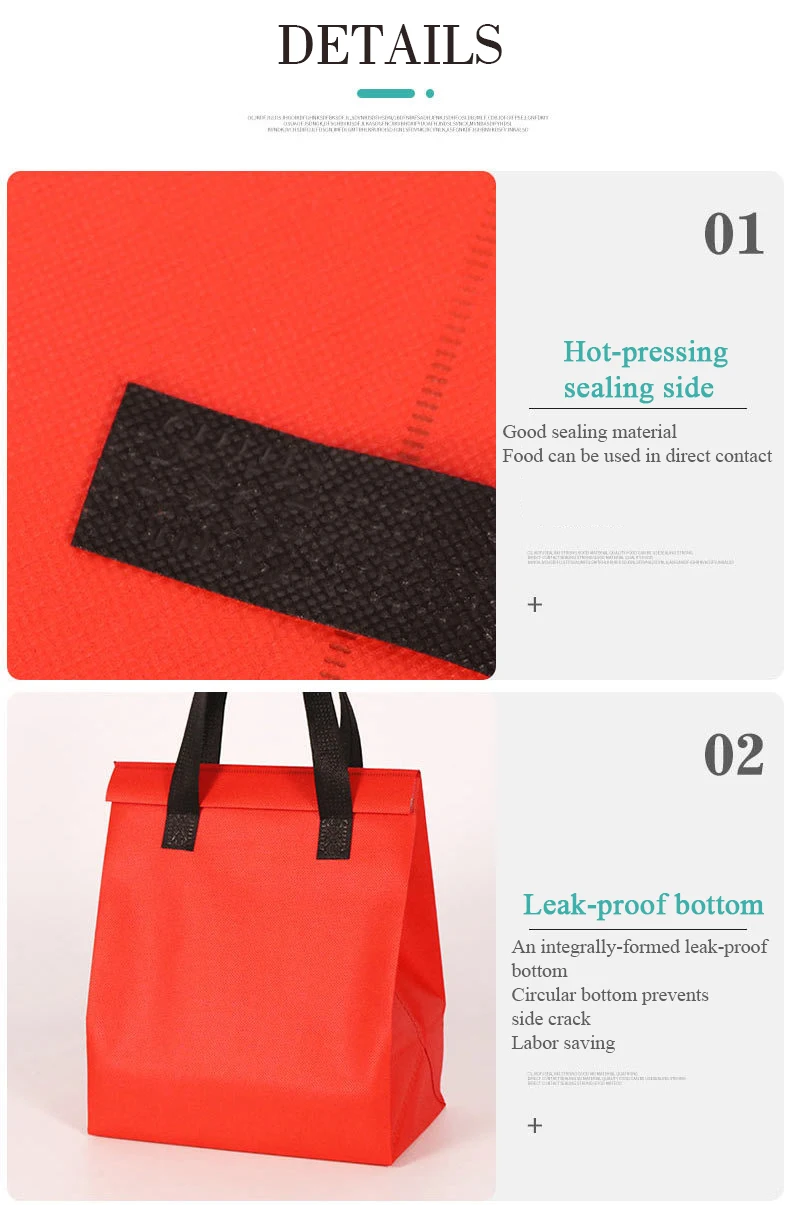 Large Heavy Duty Insulated Reusable Tote Grocery Thermal Shopping Bag