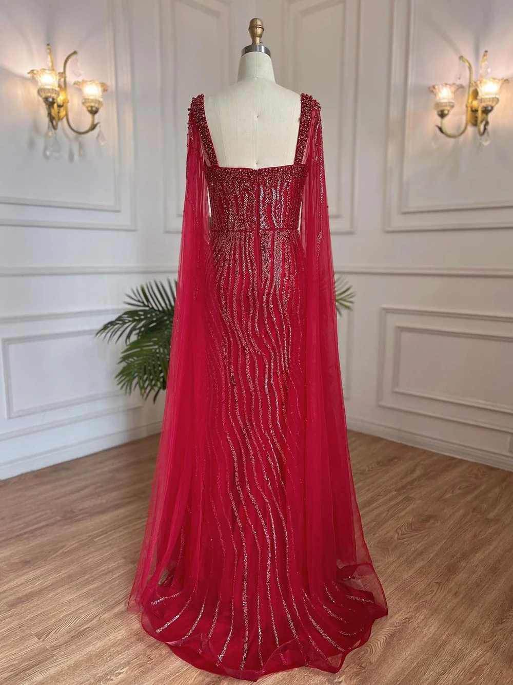 Arabic Caramel Mermaid Sexy One Shoulder Beaded Elegant Evening Dresses Gowns 2025 For Women Wedding Party LA71918 main image 0