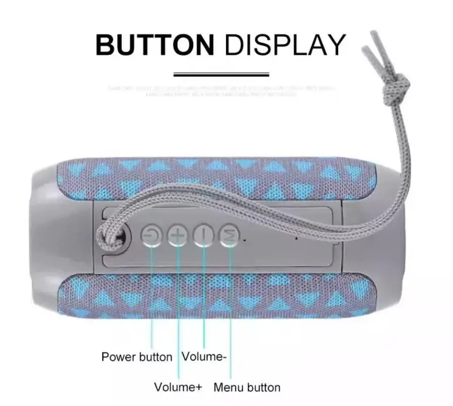 2020 Mini Portable Wireless 117 Speaker Bass Waterproof Outdoor BTMobile Music Tg 117 Speaker With Fm Radio - ANKUX.COM