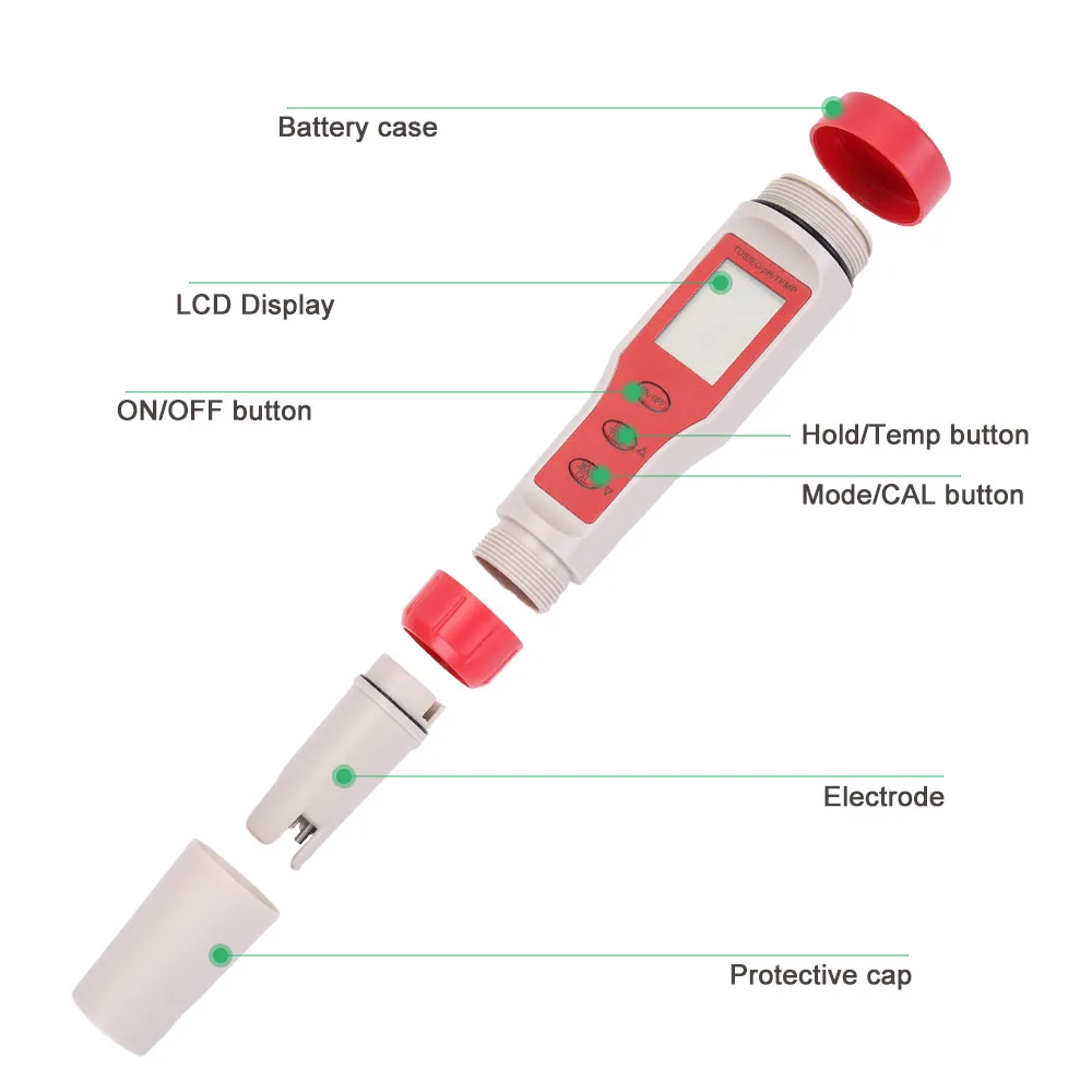 Tds Ph 9908 Multifunctional 6 In 1 Units Water Quality Tester