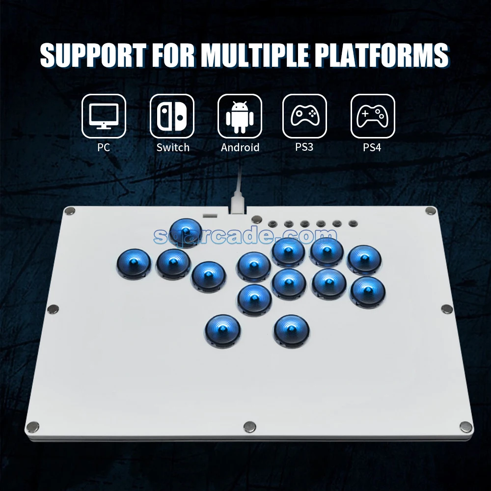 Hitbox Arcade Fighting LED Hot-Swap Encoder Leverless Controller
