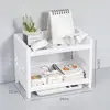 Double-layer white shelf