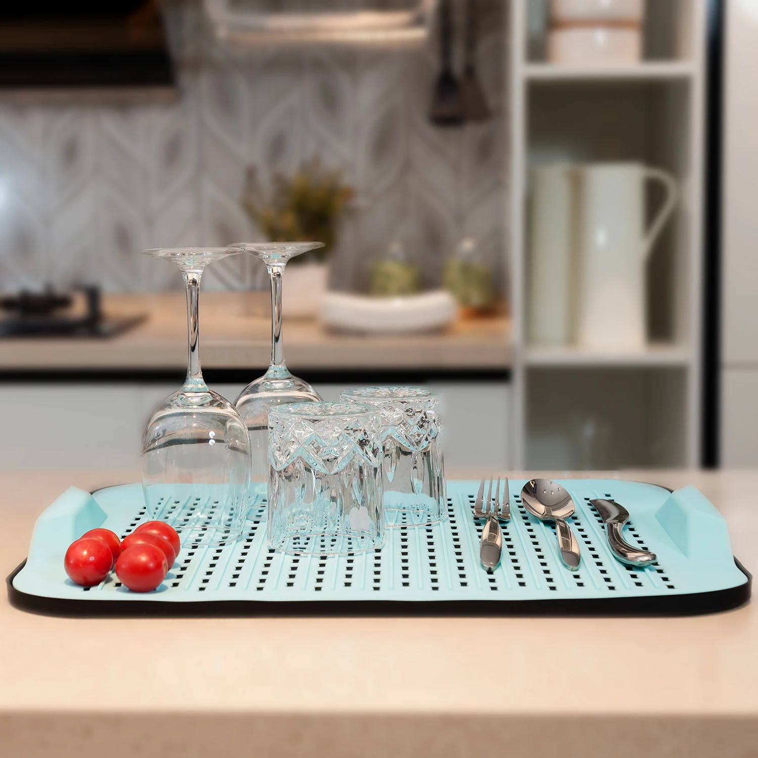 Silicone Kitchen Sink Organizer Tray For Multiple Usageecofriendly