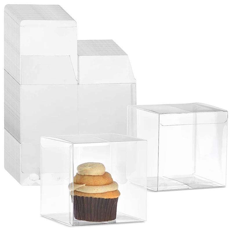 Plastic Box Oem Customized Small Gift Box Transparent 5x5 6x6 4x4 3x3 Plastic Pvc Pet Packaging Box