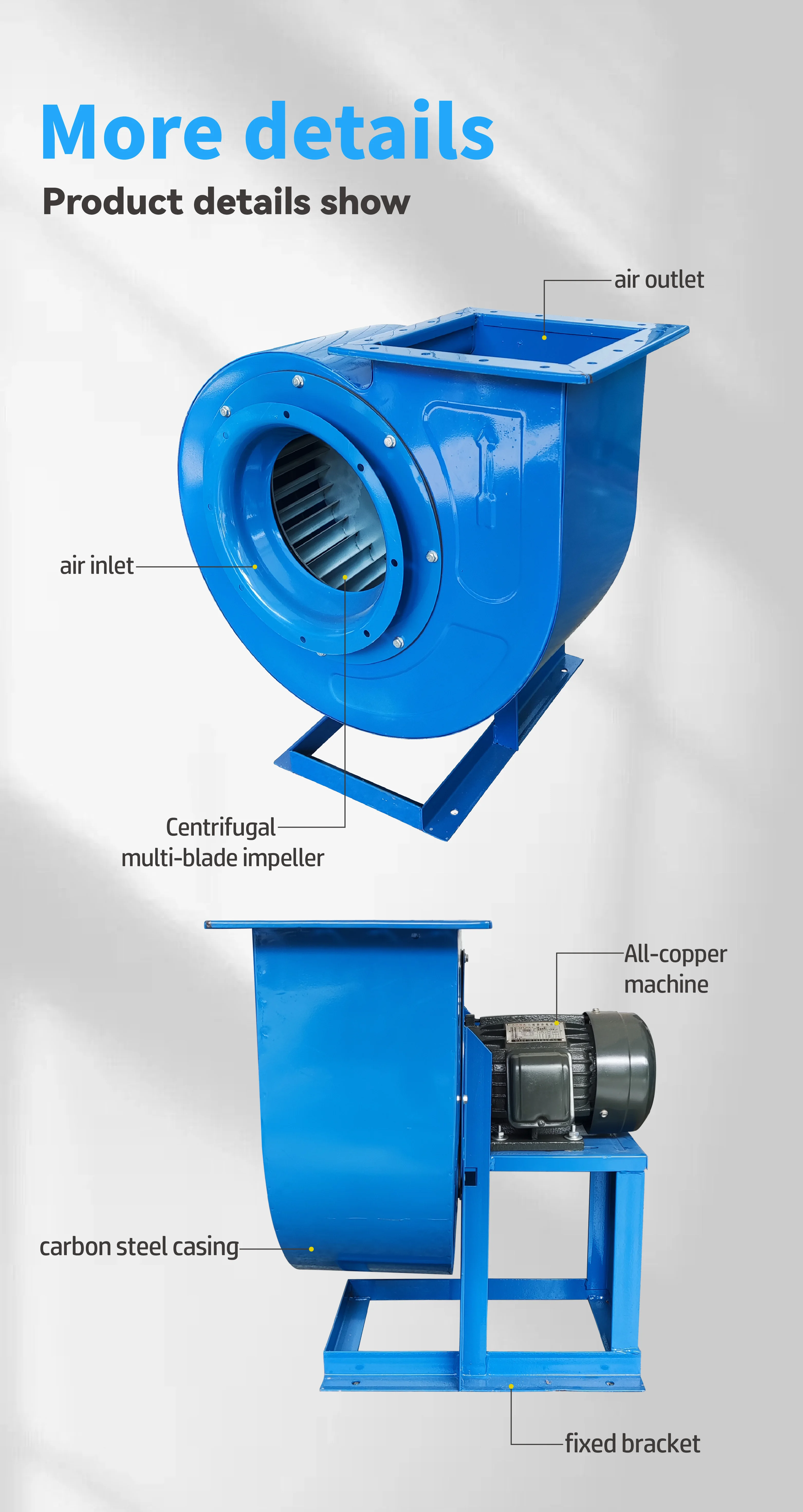 Centrifugal Blower, 750W, 1450m3/h - detail 16