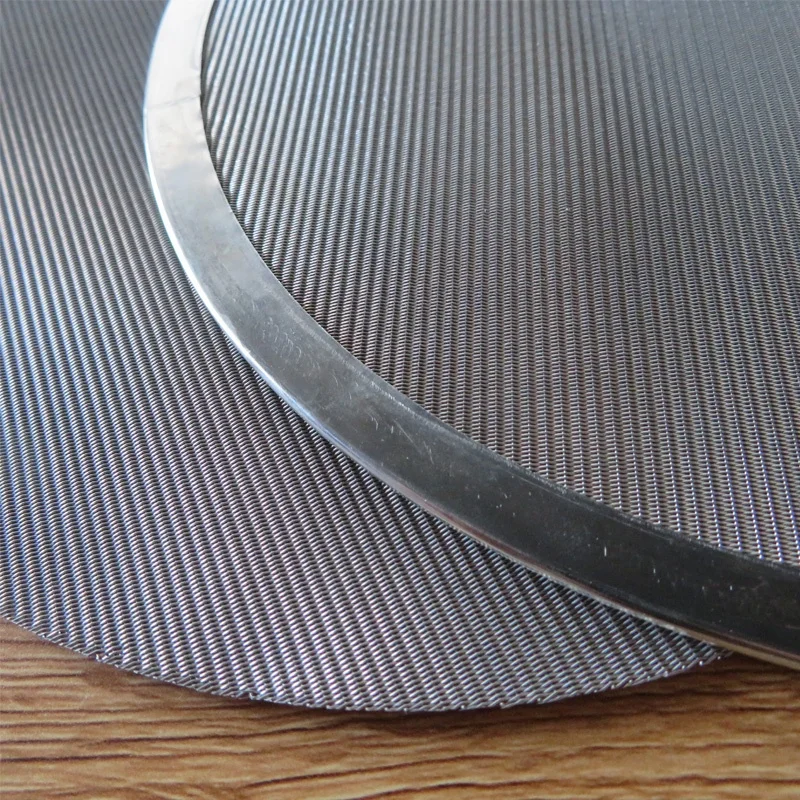 Disc Circle Mesh Filter Plastic Round Mesh Screen Extruder Stainless Steel Wire Mesh Filter