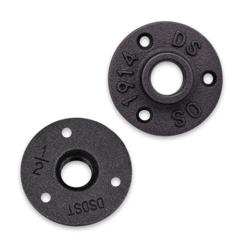 10 Flange Da Pavimento Filettate 1/2 Pollice - In Lega Alluminio Per Mobili E Decorazioni Industriali - Foto 3