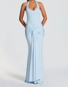 Bettergirl 2026 Ramadan Mesh splicing temperament fish tail ribbon dress