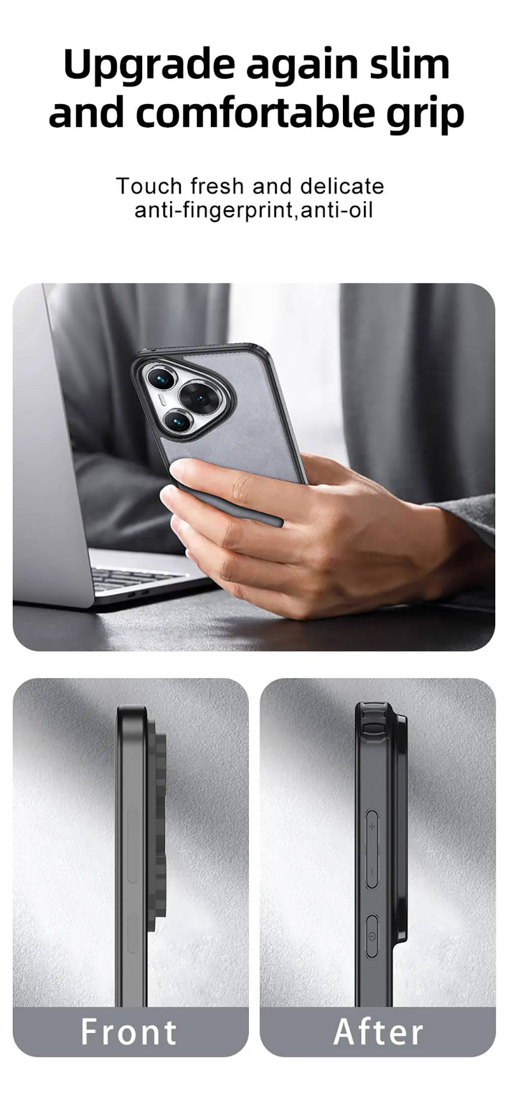 Magnetic Ring Case For Huawei P70 Pro Lens Films Camera Protector Clear Phone Transparent Frosted Matte WLS90 wlons details