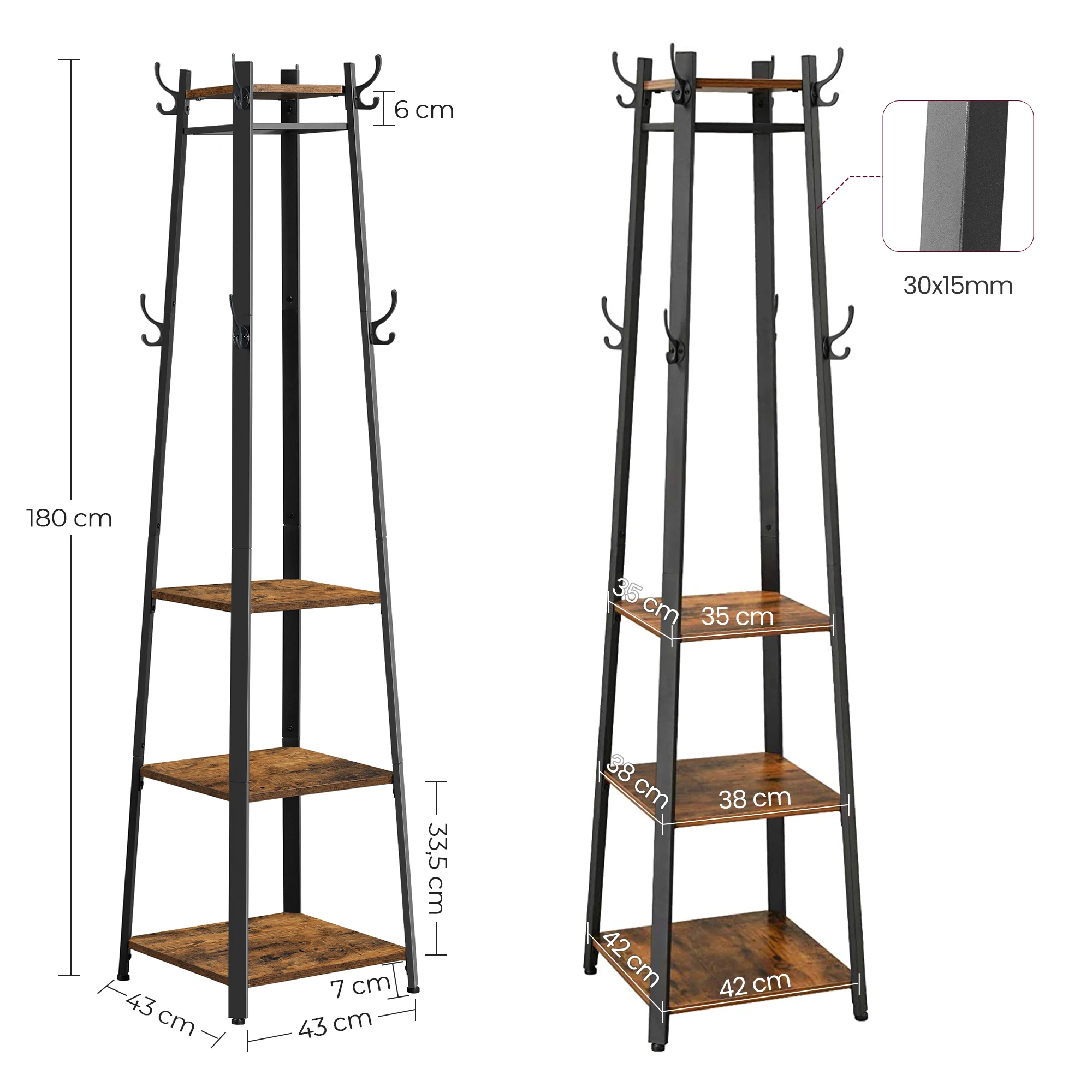 Vasagle Shoe Rack With Coat Hanger Shoe Rack With Coat Hanger Metal