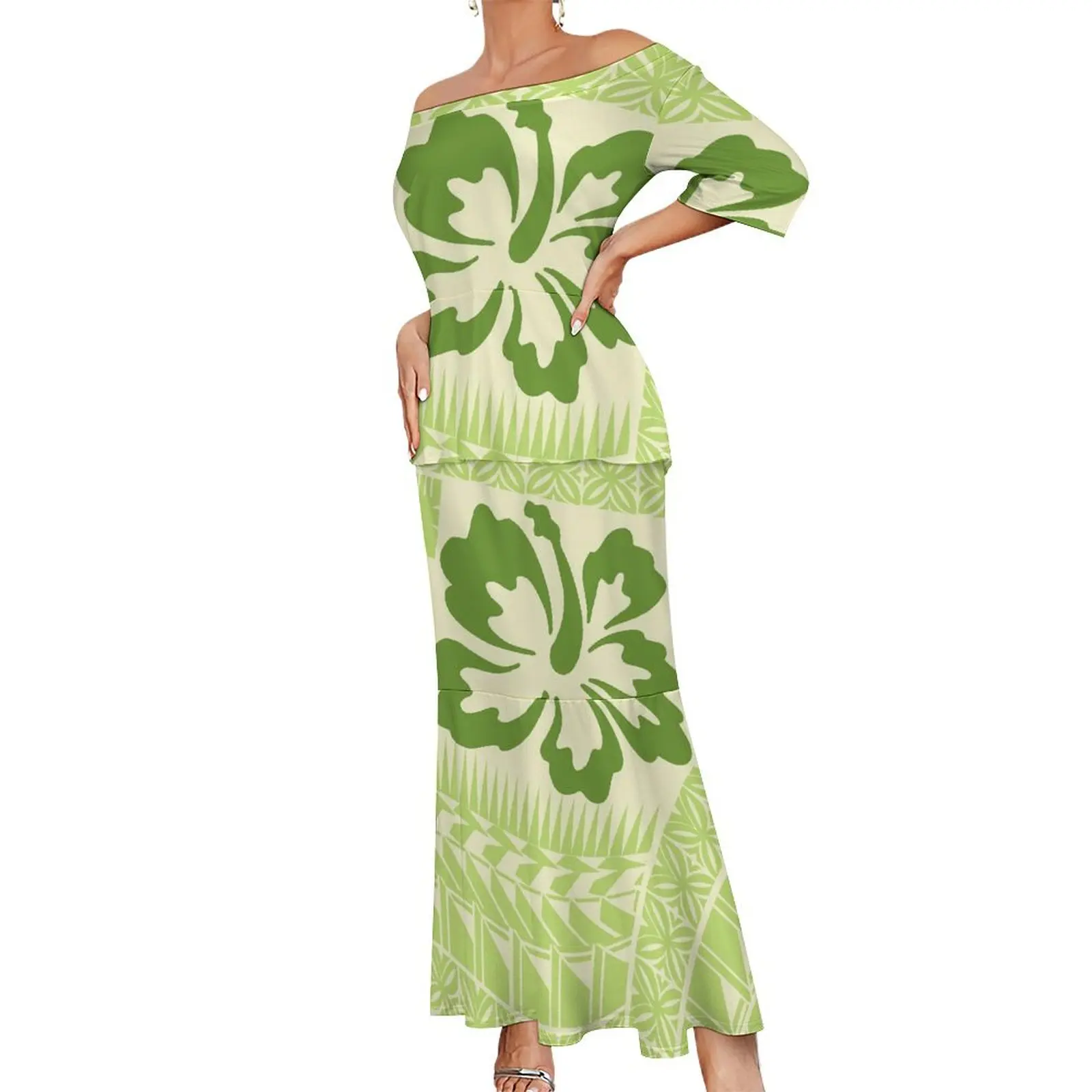 Samoa Prom Drop Shipping Polynesian Samoan Prom Top and Skirts Two Pieces Set ...
