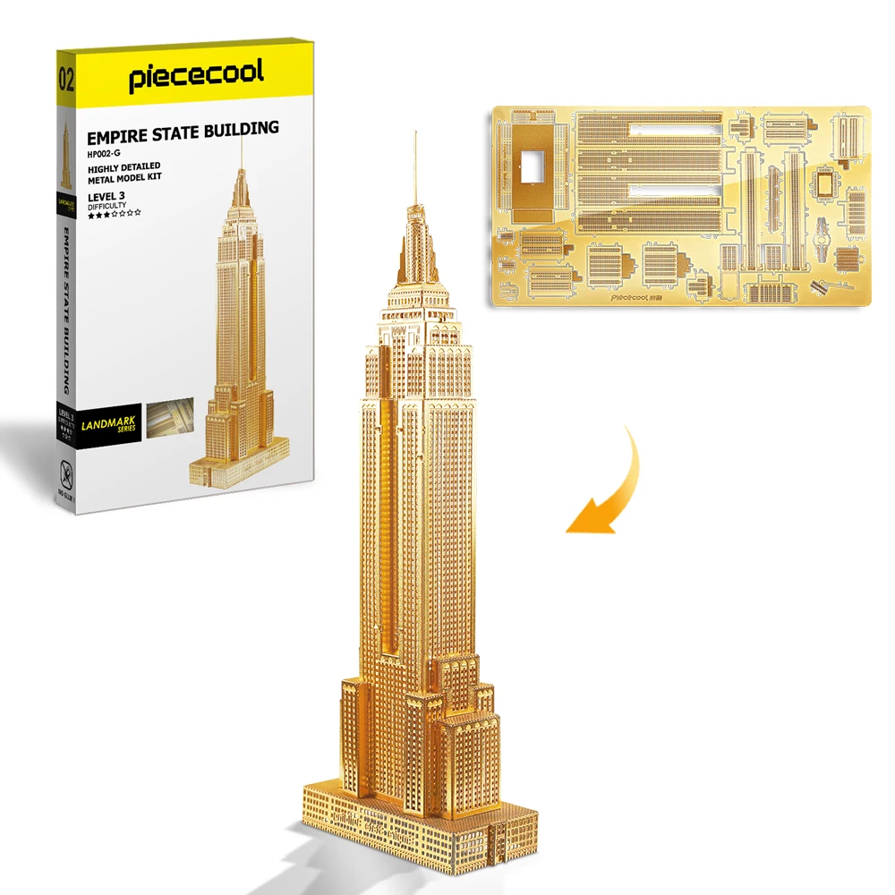 Empire State building, maquette 3D en métal