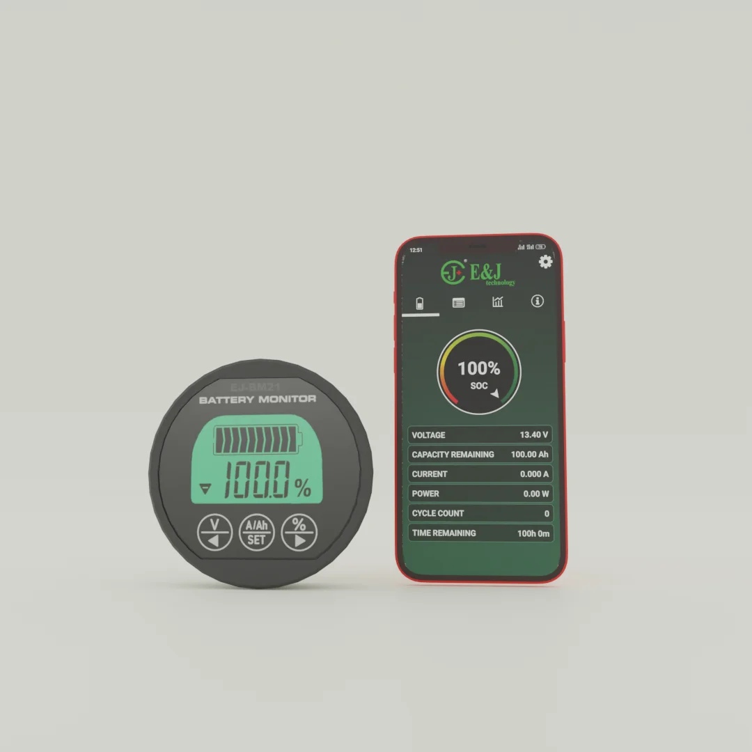 EJ BM21 Lithium Battery Capacity Indicator Lifepo4 Smart Shunt Battery Monitor 500a bluetooth