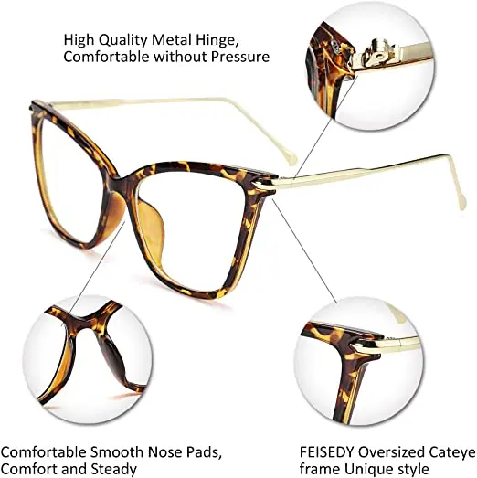 4463 Women's Metal Large Cat Eye Shield Designer Frame – Sunny