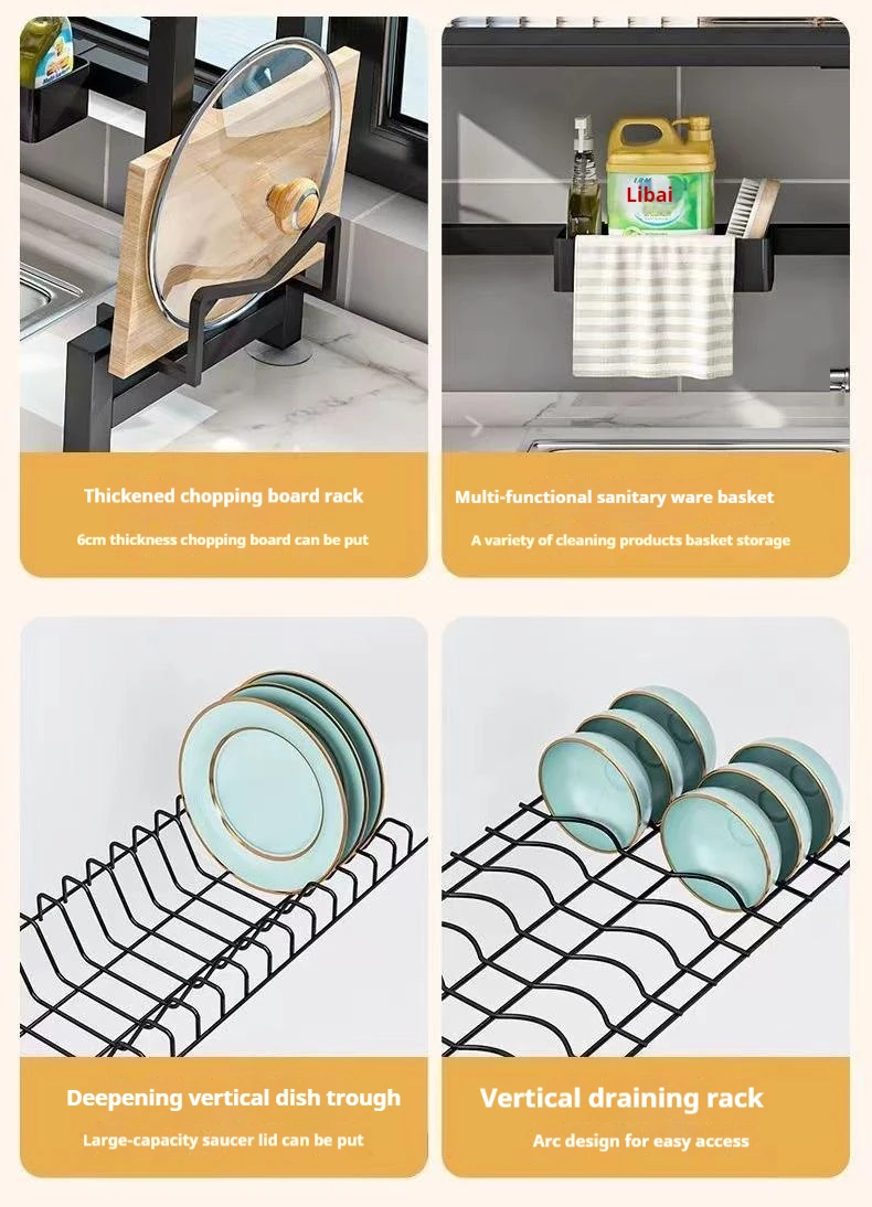 Multifunction Dish Rack - Organize Your Kitchen Efficiently
