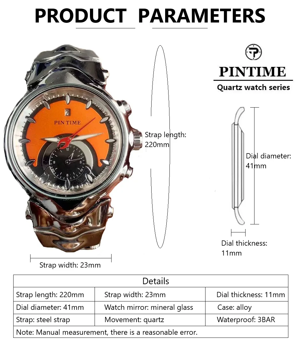 Luxury Y2K Men's Quartz Watch - Fashionable Waterproof Timepiece