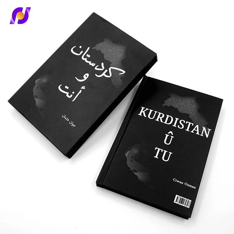 Factory Professional Customized Printing  Kurdis Hardcover Books with Slipcase