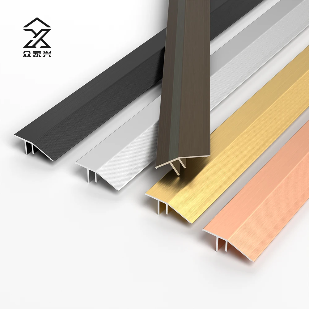 Foshan Factory Threshold Threshold Metal Floor Transition Strips Aluminum Tile Trims For Floor supplier