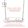 Collar color acero con cadena de longitud personalizable.