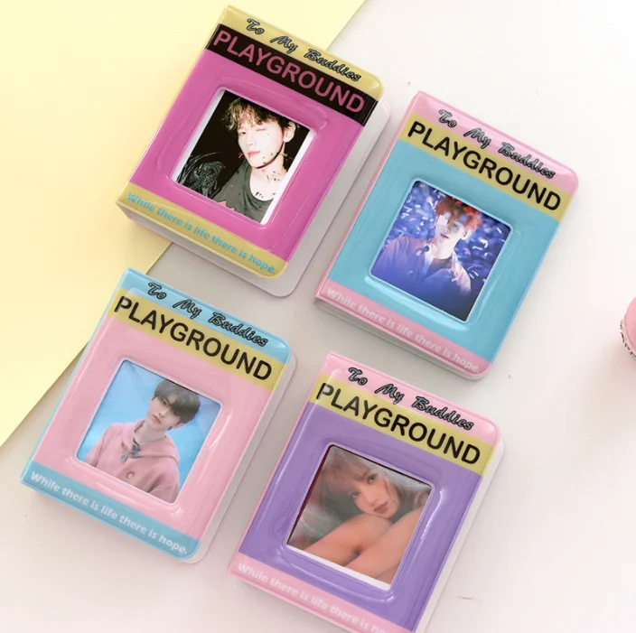 Пользовательский логотип популярный прозрачный мини Kpop Instax корейское название 3-дюймовый фотоальбом книга